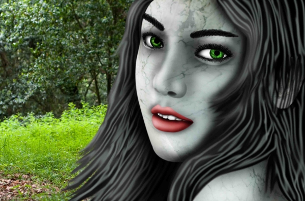 Creation of Stone girl: Step 8